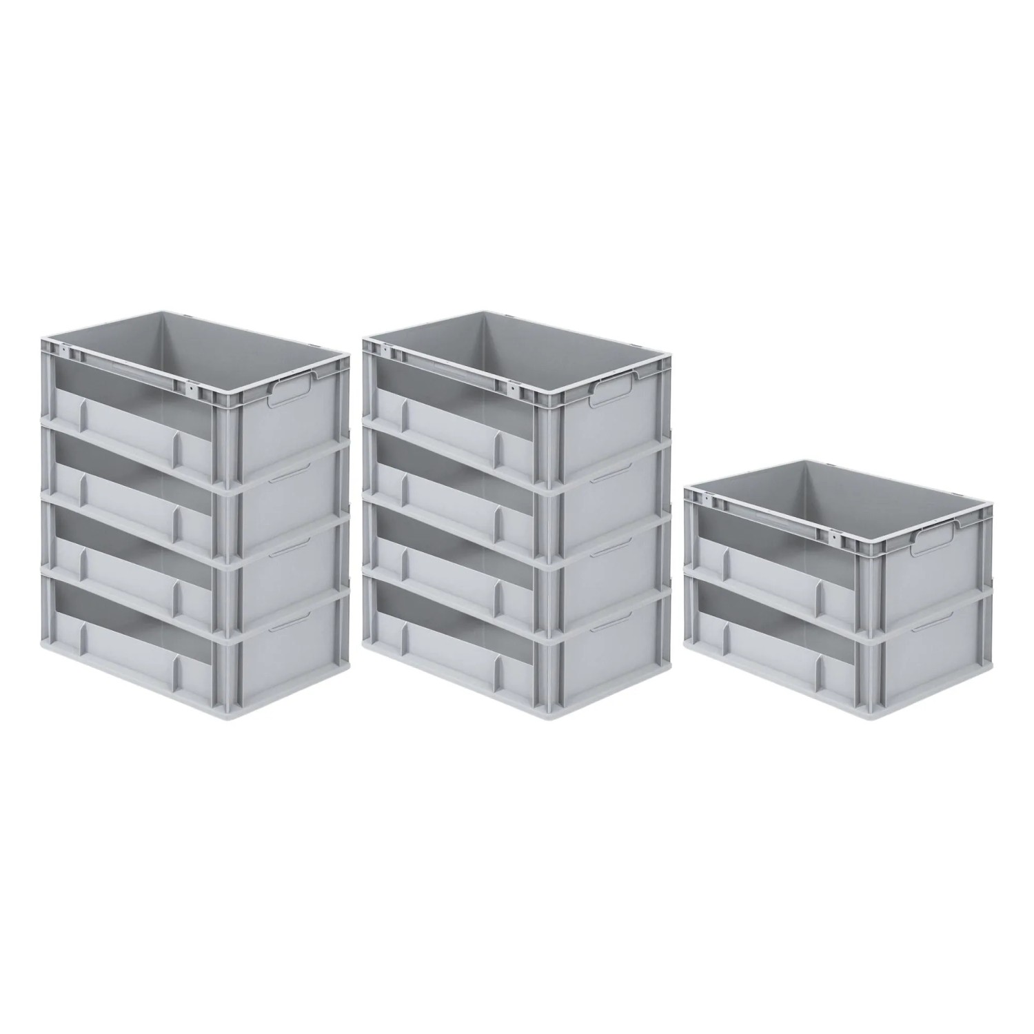 Bild von PROREGAL SparSet 10x Eurobox NextGen Insight HxBxT 22 x 40 x 60 cm 44 Liter Seite Offen Eurobehälter Transportbox