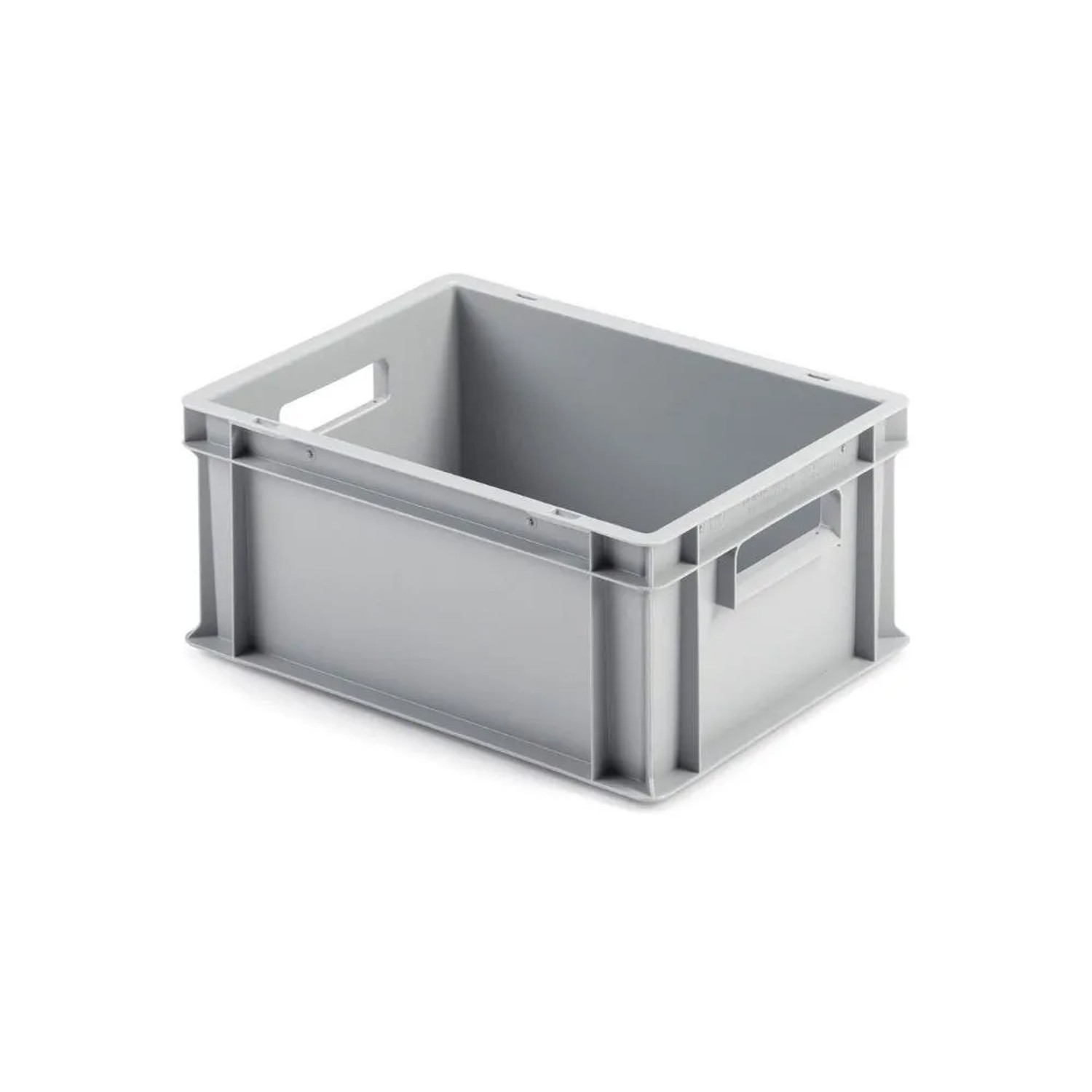 Bild von Eurobehälter Mit Offenem Griff HxBxT 17,5 x 30 x 40 cm 16 Liter Grau Eurobox Transportbox Transportbehälter Stapelbehälter