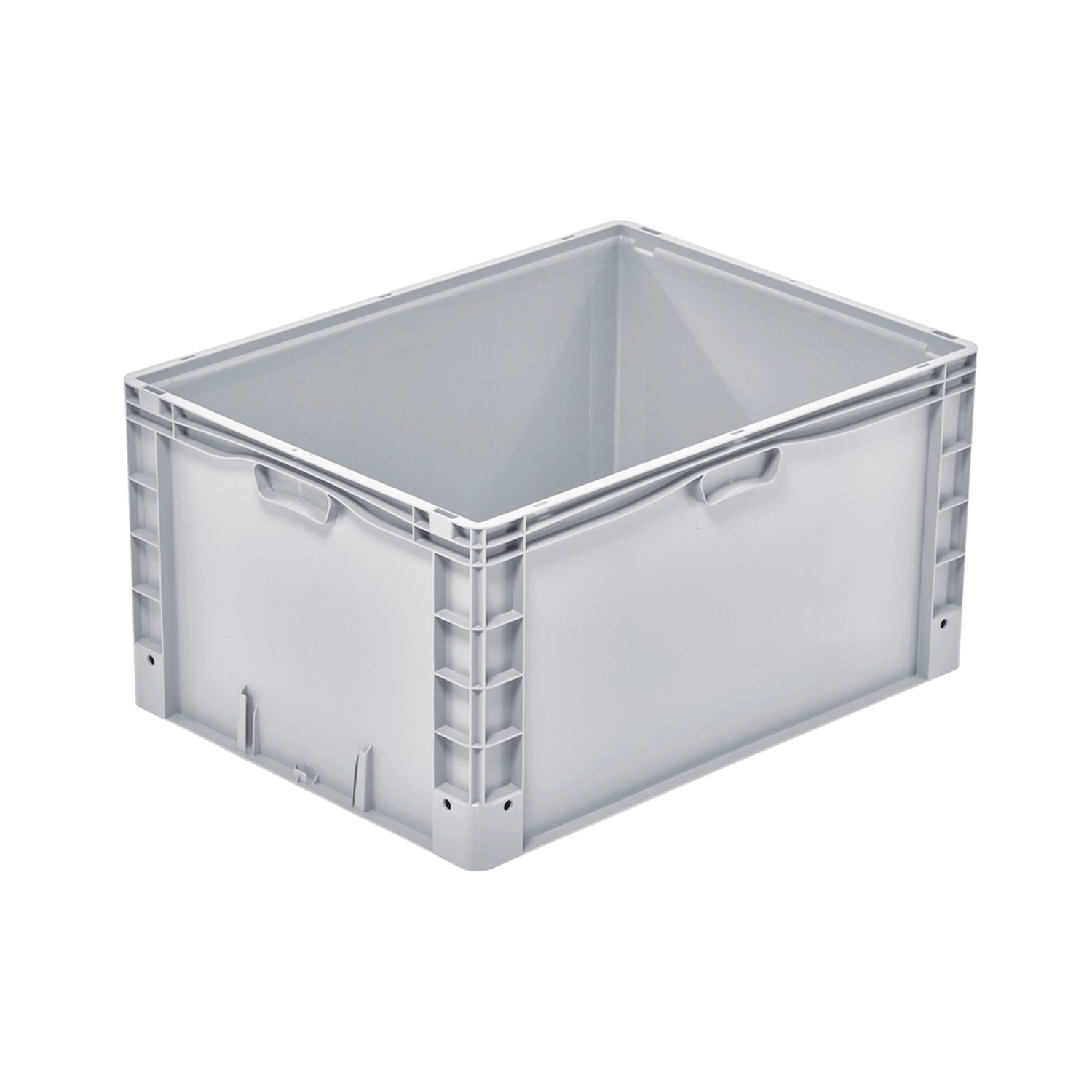 Bild von PROREGAL Euro-Norm Großbehälter HxBxT 42 x 60 x 80 cm 168 Liter Verstärkter Boden Grau Eurobehälter Transportbox