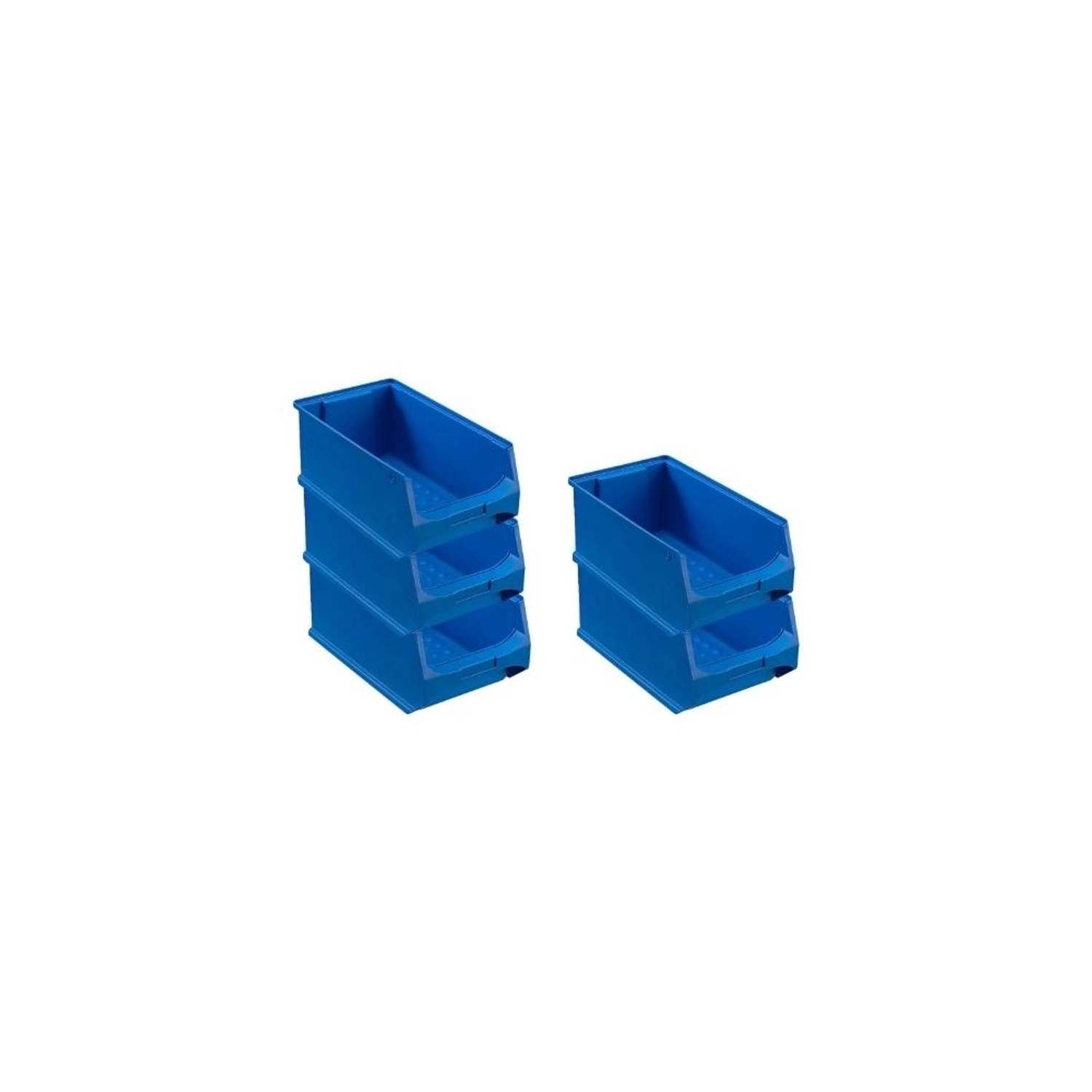 Bild von PROREGAL SparSet 5x Blaue Sichtlagerbox 4,0 HxBxT 15 x 20 x 35 cm 7,2 Liter Sichtlagerbehälter