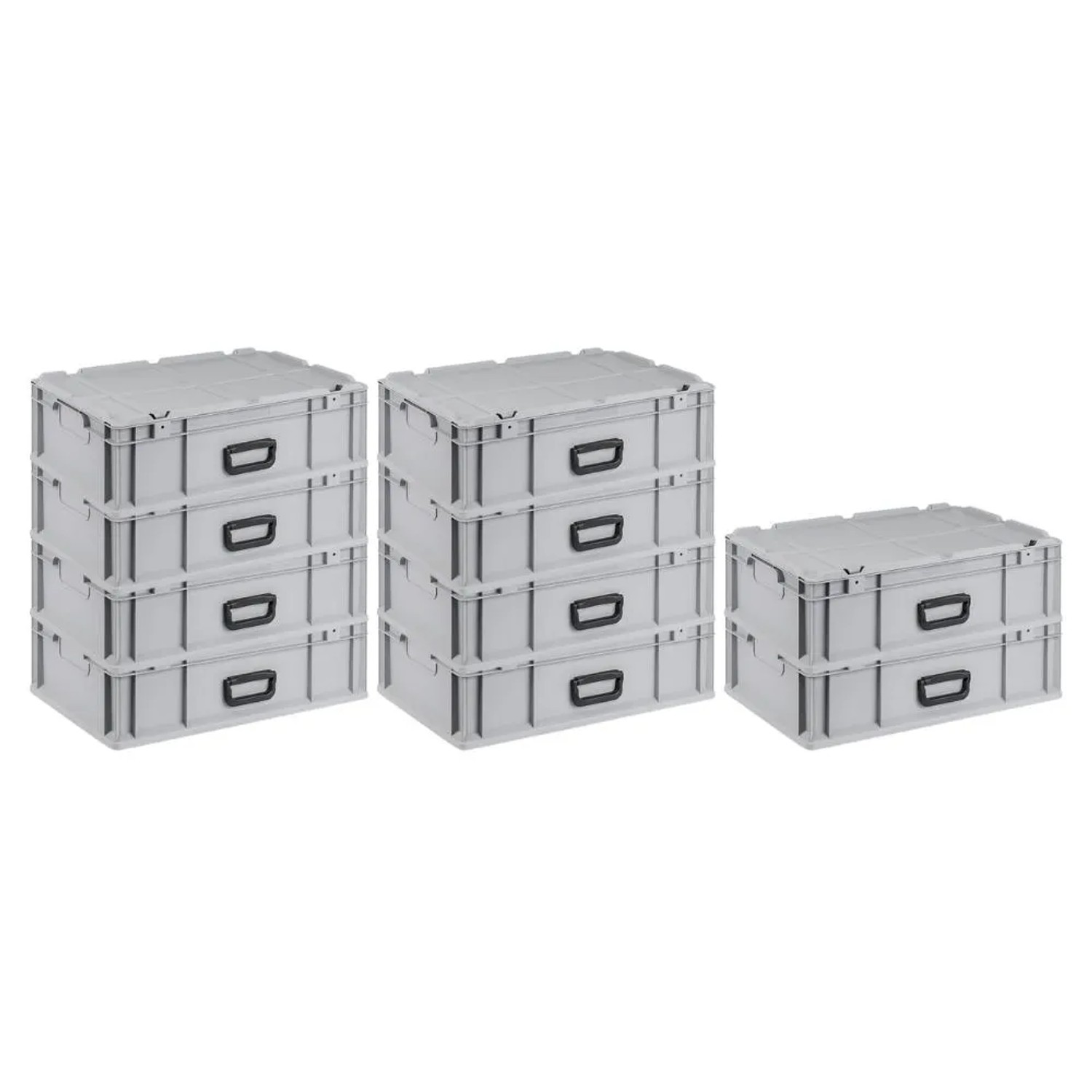 Bild von SuperSparSet 10 x Eurobox NextGen Portable HxBxT 18,5 x 40 x 60 cm 34 Liter Eurobehälter Transportbox Transportbehälter Stapelbehälter