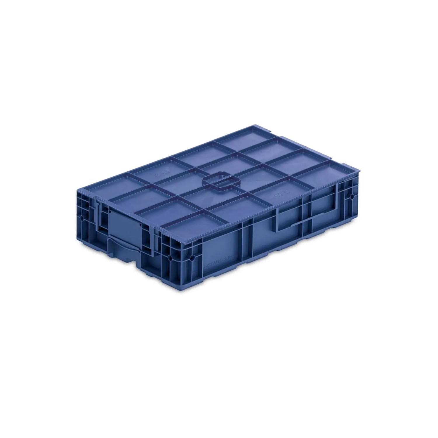 Bild von VDA KLT Kleinladungsträger Mit Verbundboden und Auflagedeckel HxBxT 14,7 x 40 x 60 cm 22 Liter KLT Transportbox Transportbehälter Stapelbehälter