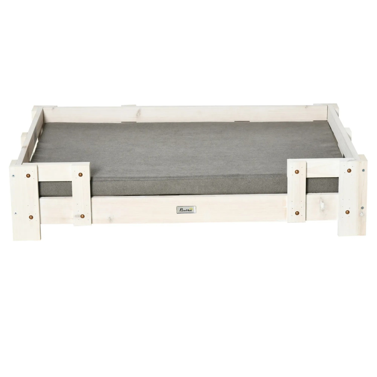 Bild von PawHut Hundesofa mit Kissen Waschbarer Bezug 90 x 60 x 20 cm