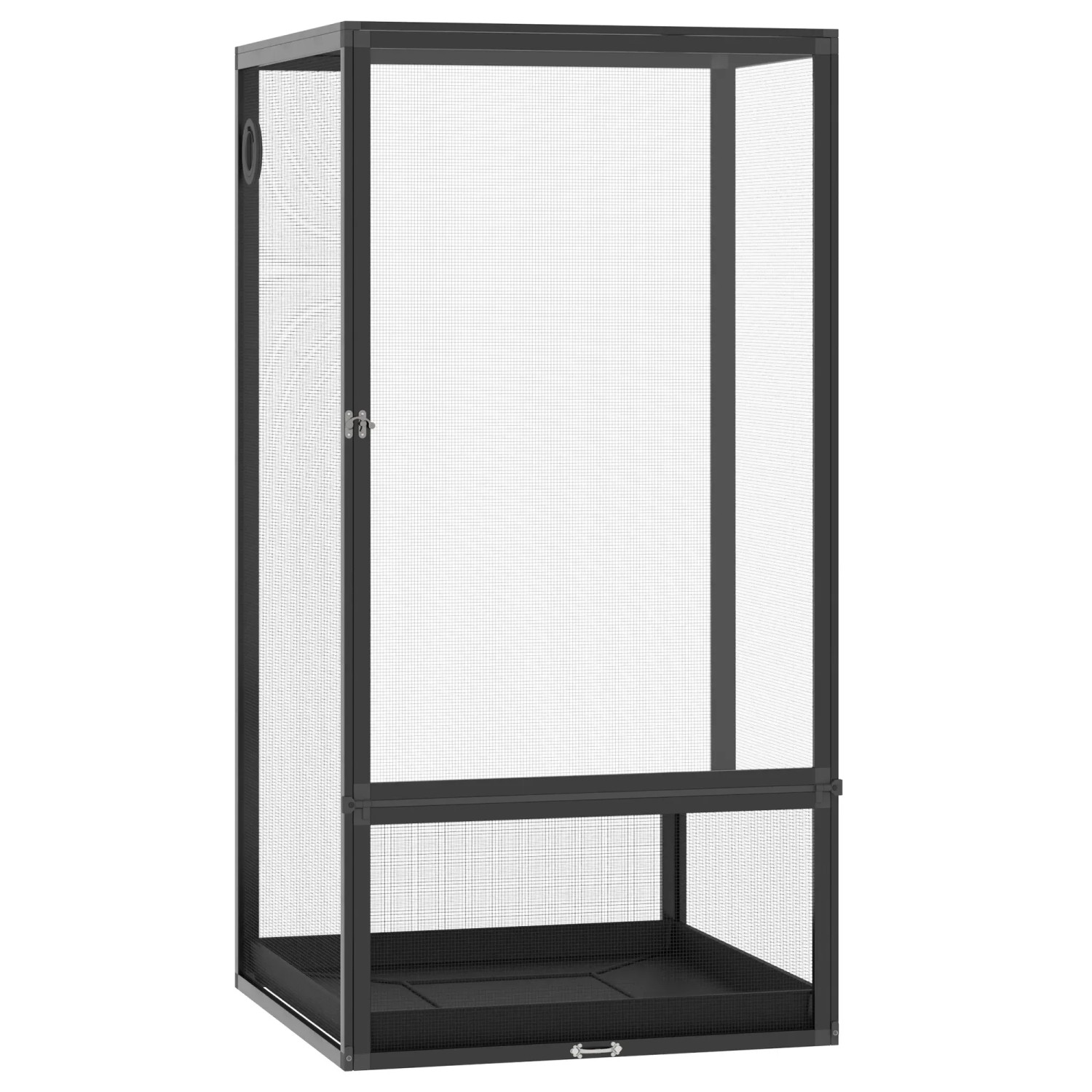 Bild von PawHut Terrarium aus Aluminium 60 x 60 x 120 cm