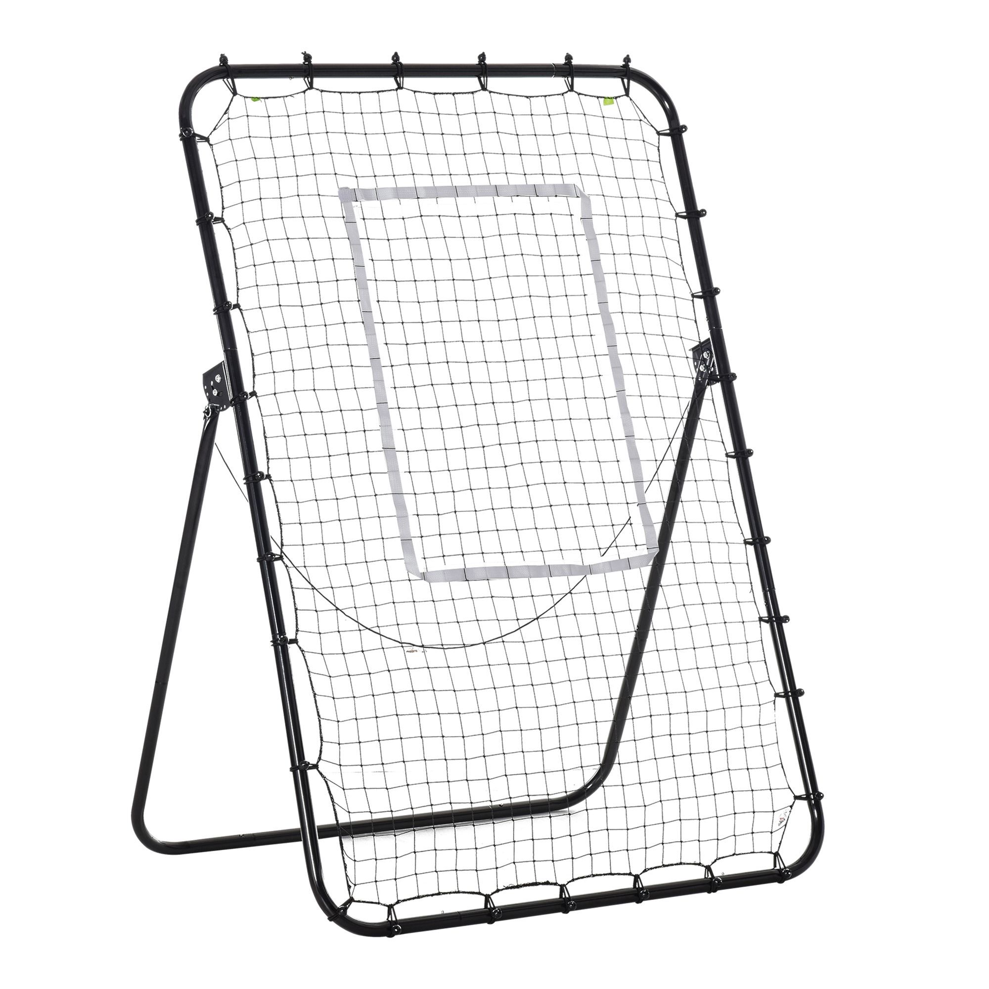 Bild von HOMCOM Rebounder Fußball Klappbarer Fußballtor, (Kickback Rückprallwand mit 4 Verstellbaren Stufen, 1-St., für Kinder, Erwachsene), 123cm x 73cm x 178,5cm