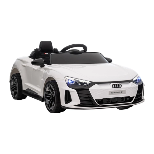 Bild von HOMCOM Kinderauto elektro mit Fernbedienung, Sicherheitsgurt, Hupe, Musik & Scheinwerfer, für 3-5 Jahre, Belastbarkeit 25 kg, Weiß   Aosom