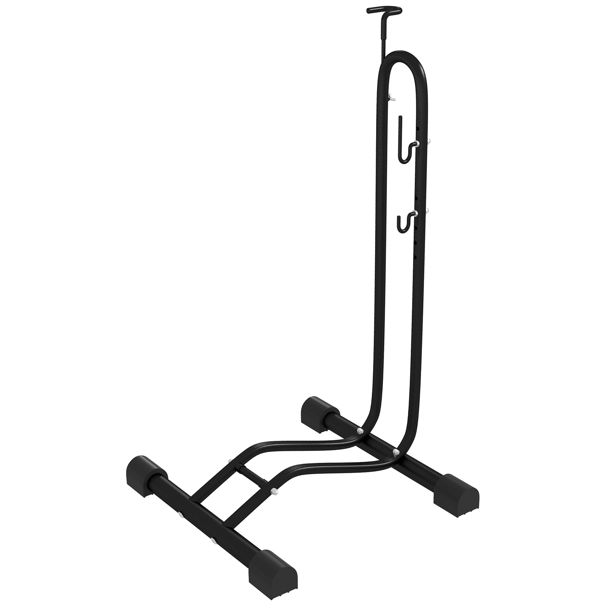 Bild von SPORTNOW Fahrradständer, vertikaler horizontaler Radständer, Aufstellständer, wetterfest, 45 x 44 x 118 cm, Metall   Aosom