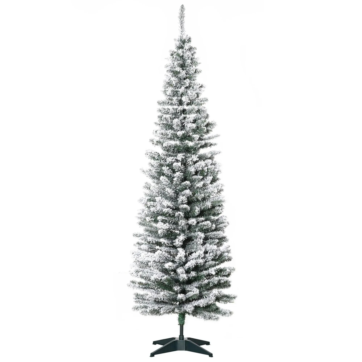 Bild von HOMCOM Künstlicher Weihnachtsbaum 180cm mit Kunstschnee mit 390 Astspitzen