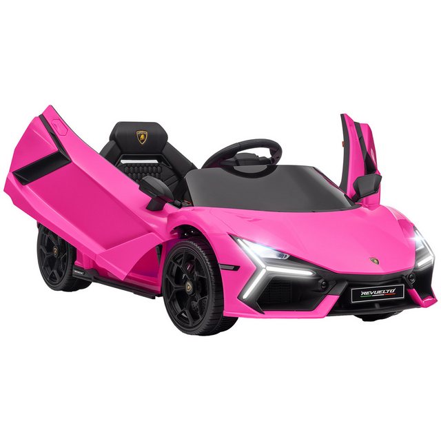 Bild von AIYAPLAY Elektro-Kinderauto 12V, mit 2,4G Fernbedienung, Musik, Leuchte, USB/MP3-Anschluss, Belastbarkeit 25 kg, (1-tlg), bis 5 km,h, für Kinder 3-5 Jahre, Rosa