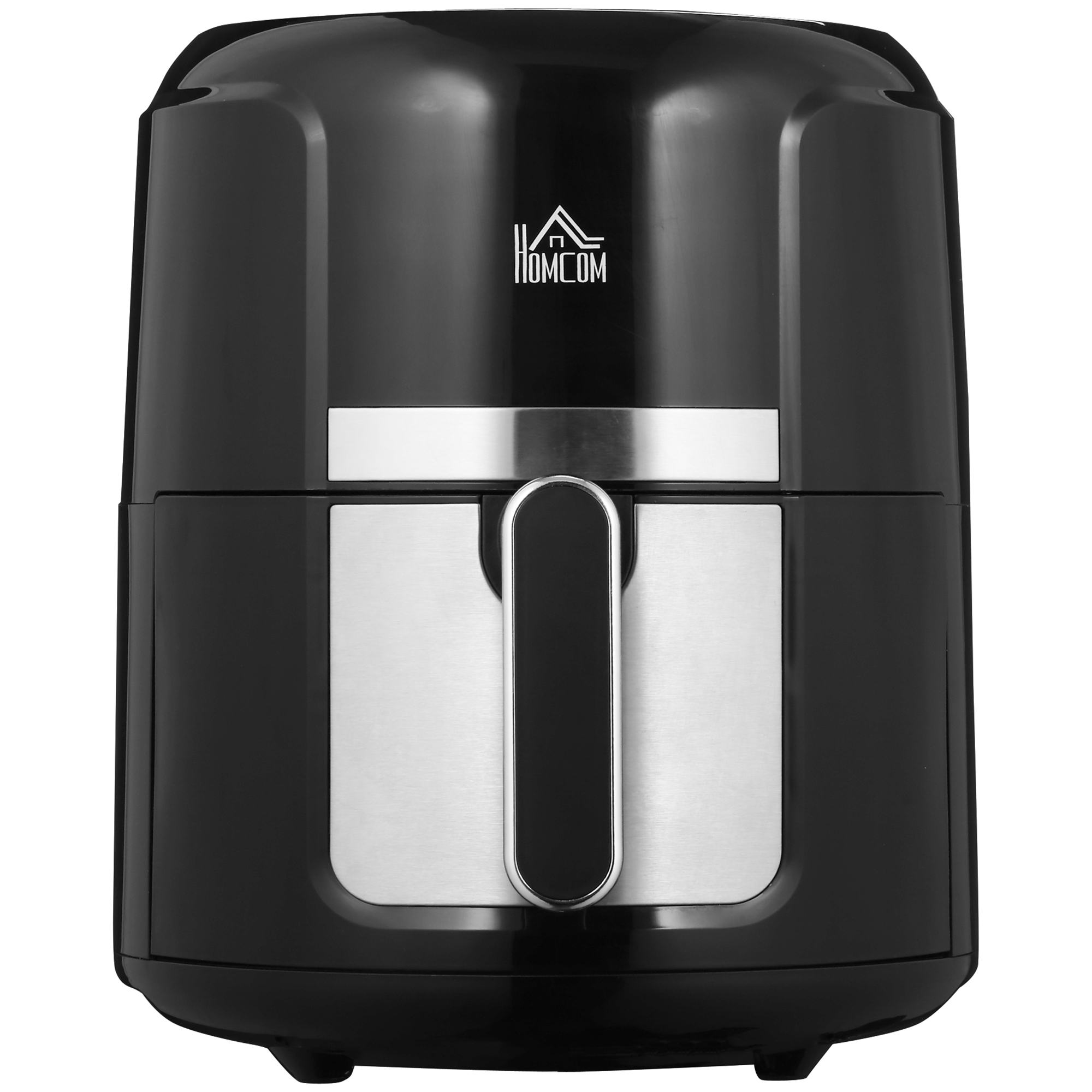 Bild von HOMCOM Heißluftfritteuse 4L Airfryer mit 12 Programmen, 60 Min Timer, antihaftbeschichtetem Korb, 1300W Fritteuse ohne Öl, mit Überhitzungsschutz, LED-Touch-Display, Schwarz   Aosom
