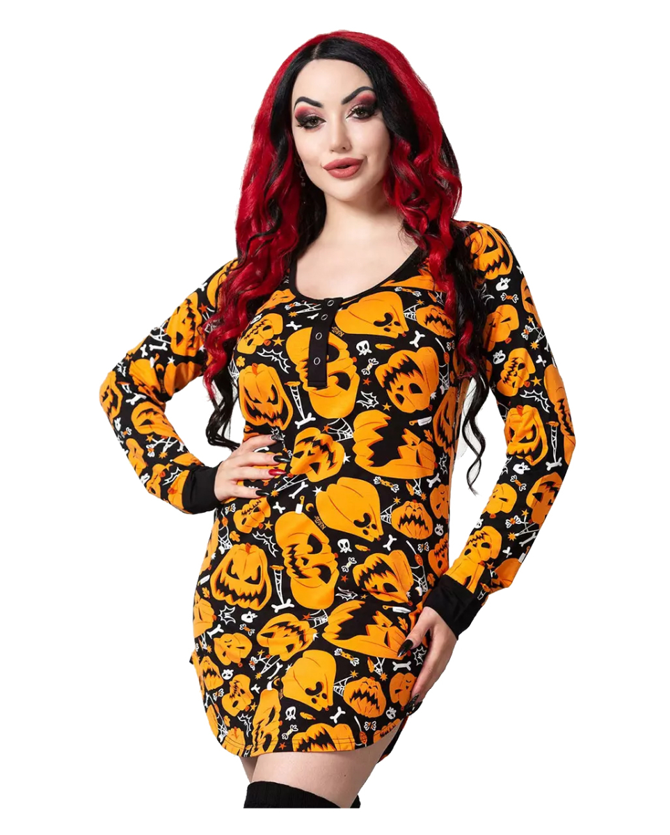 Bild von KILLSTAR Night Harvest Henley Kleid S