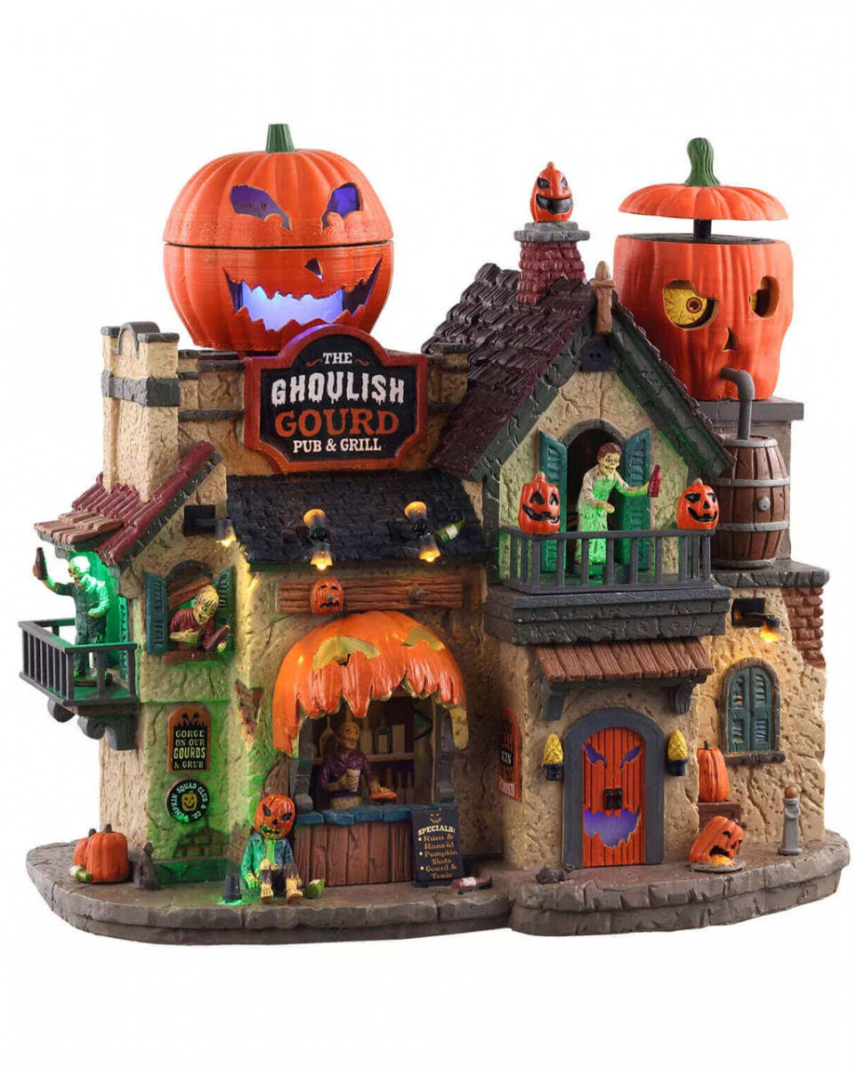 Bild von LeMax Dekofigur The Ghoulish Gourd Pup & Grill -Lemax Spooky Town