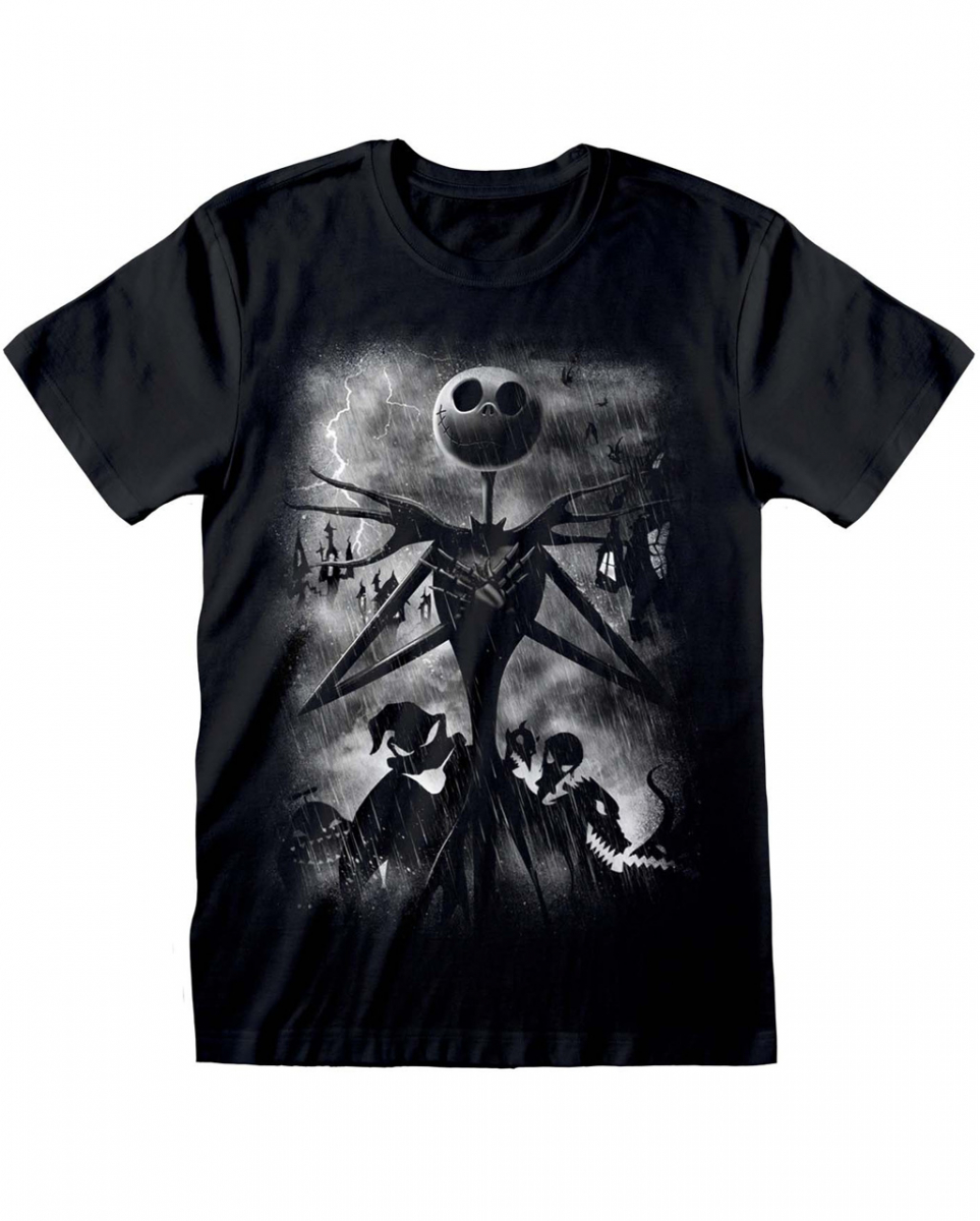 Bild von Nightmare Before Christmas Stormy Skies T-Shirt XXL