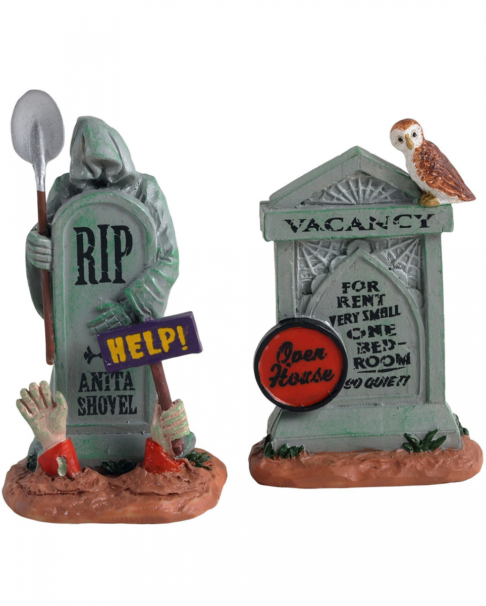 Bild von LeMax Dekofigur Tombstone 2er Set - Lemax Spooky Town
