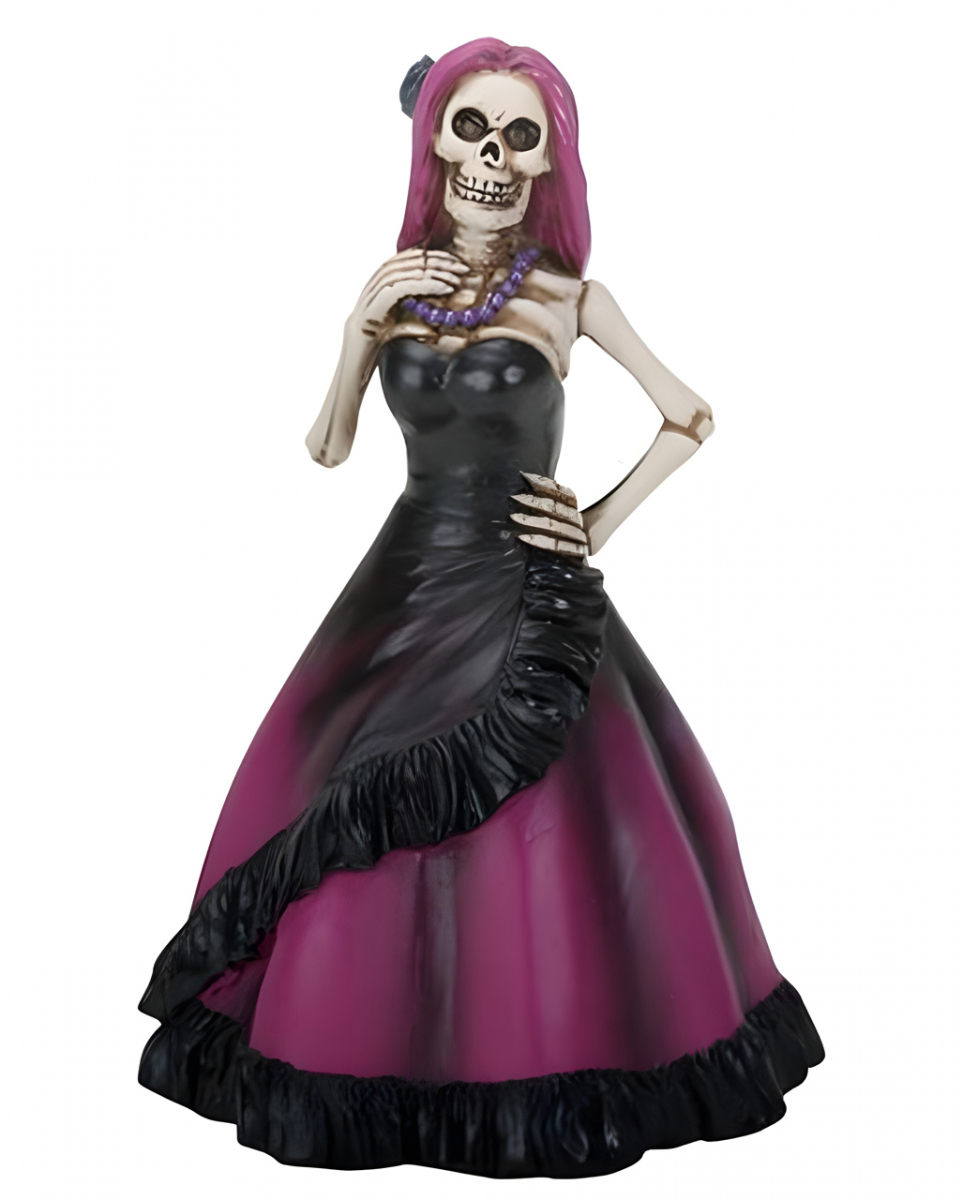 Bild von Horror-Shop Dekofigur Day of the Dead - Violette Lady mit Ballkleid Figu