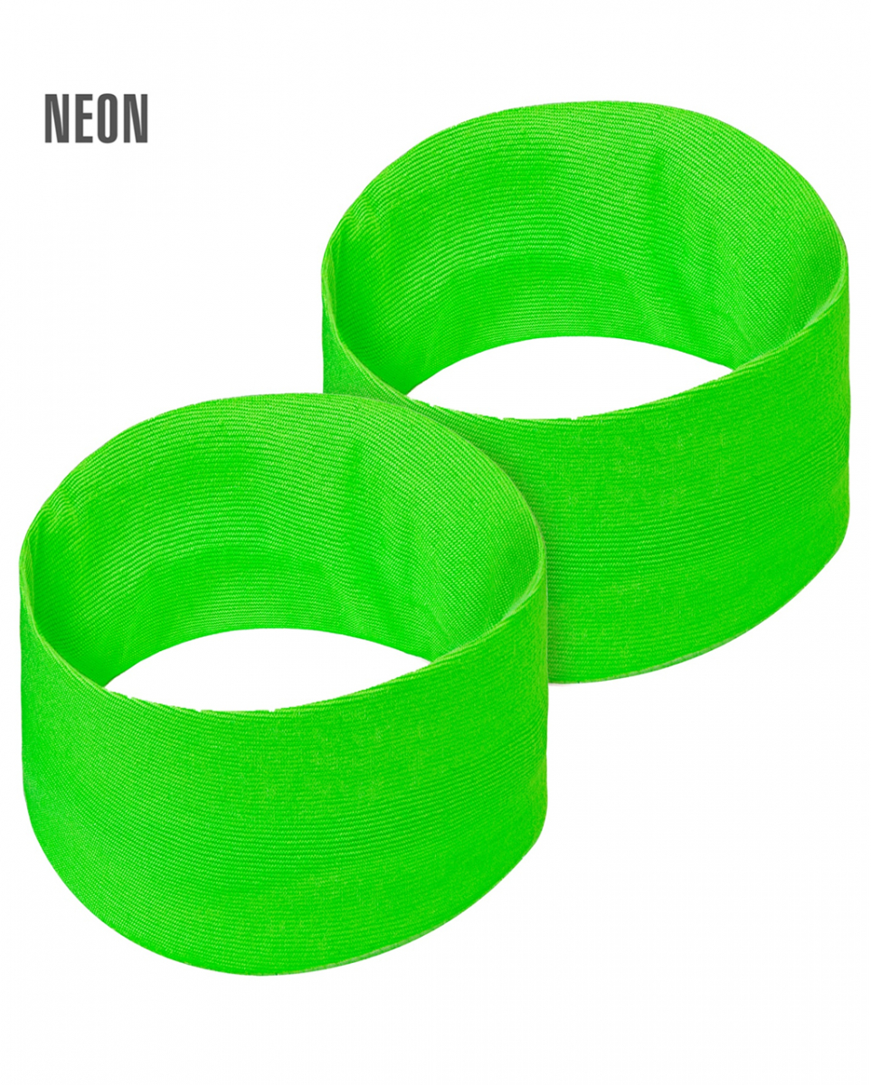 Bild von 80er Jahre Neongrünes Schweißarmband 2er Set
