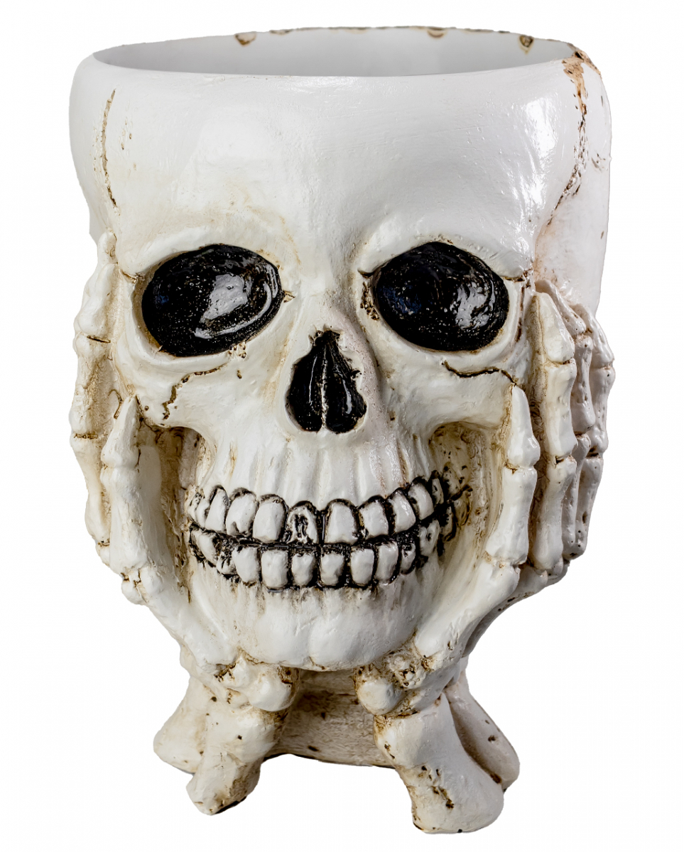 Bild von Horror-Shop Dekoobjekt Totenkopf Schüssel für Krimskrams 22cm