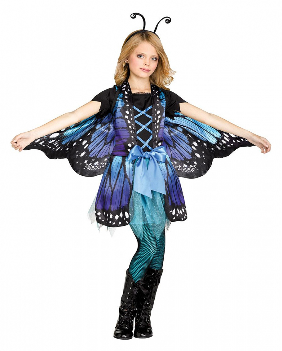 Bild von Blauer Schmetterling Kinderkostüm M