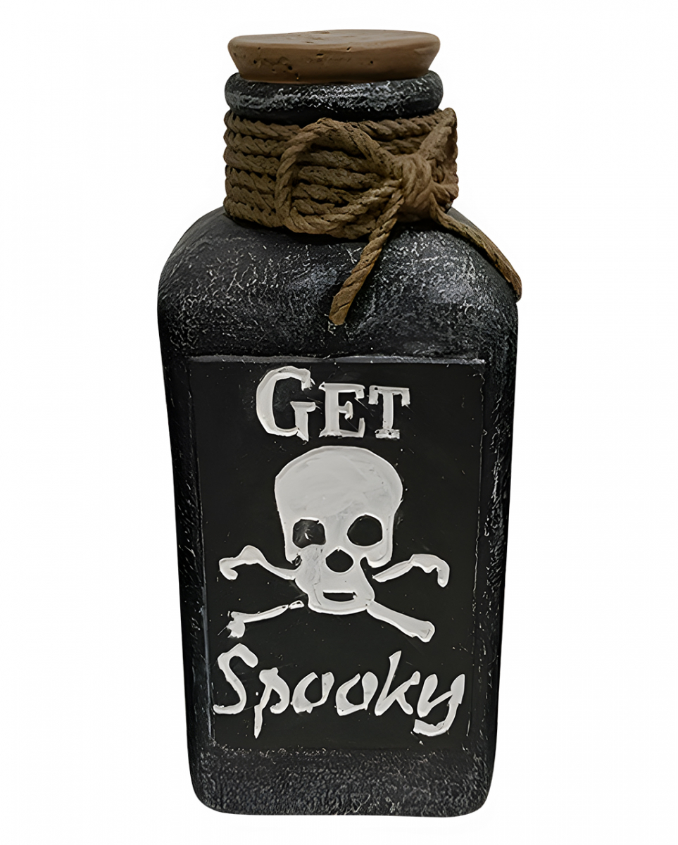 Bild von Horror-Shop Dekoobjekt Totenkopf Deko Giftflasche mit GET Spooky Aufschri