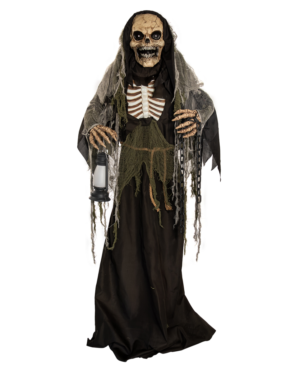 Bild von Horror-Shop Dekoobjekt Mittelalter Reaper Halloween Animatronic mit Beweg