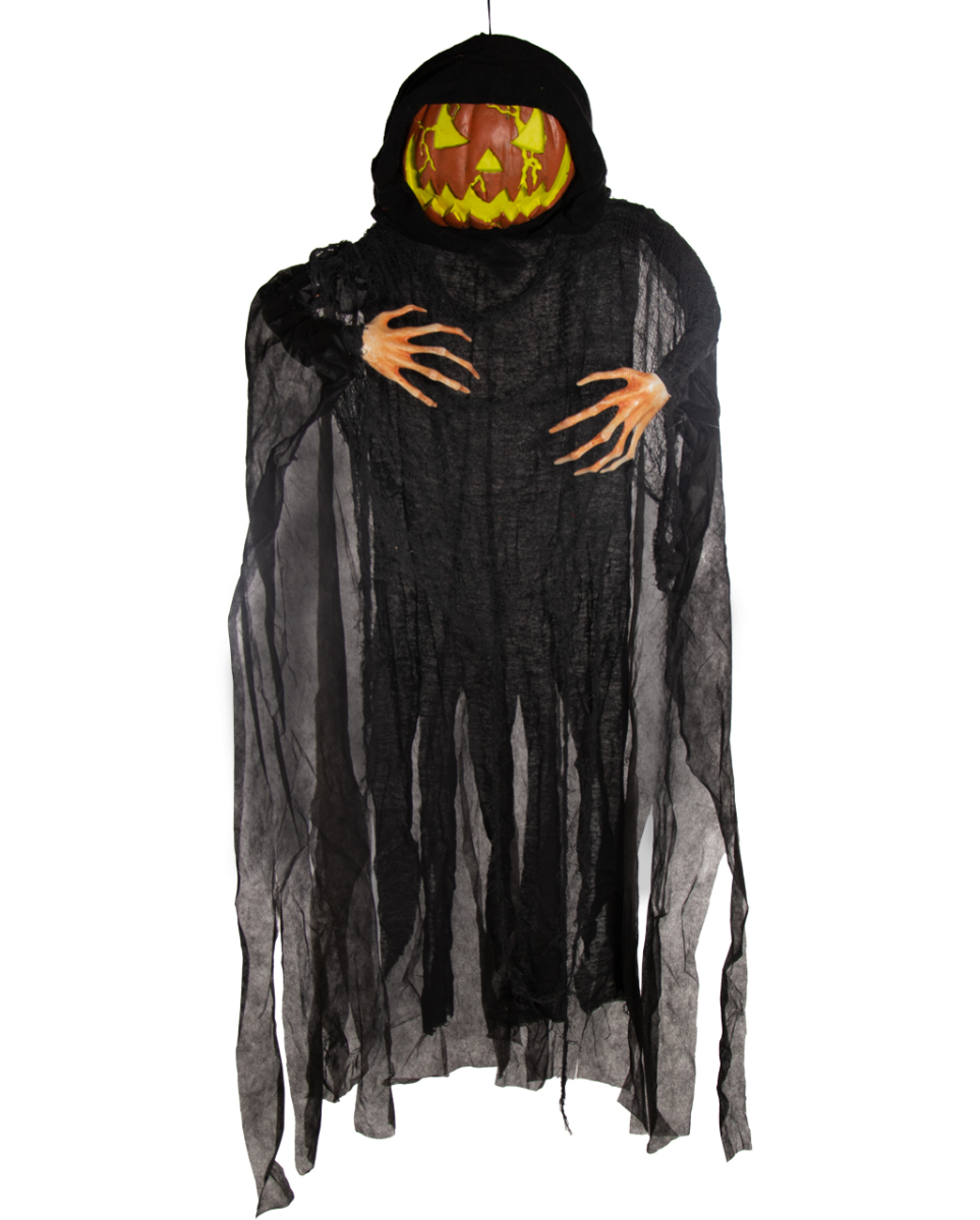 Bild von Horror-Shop Dekoobjekt Unheimliches Kürbis Phantom mit Flackerlicht als H
