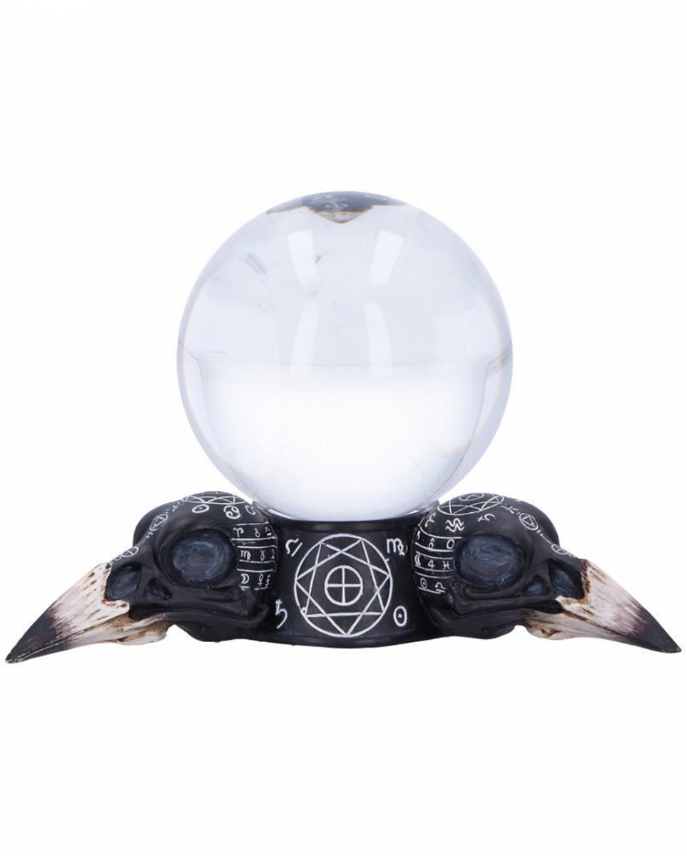 Bild von Future of the Raven Kristallkugel mit Halter 15cm