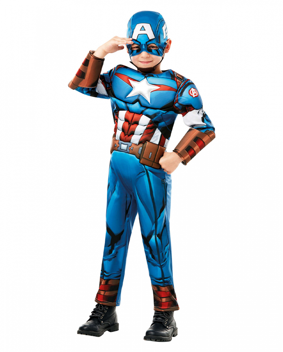 Bild von Captain America Kinderkostüm M / 116