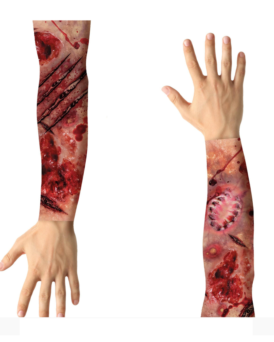 Bild von 2 Tattooärmel mit Wundeneffekt als Design