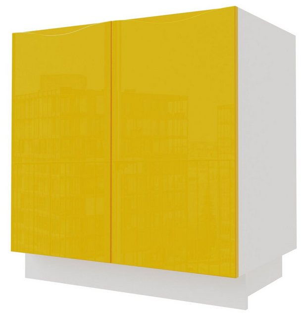 Bild von Feldmann-Wohnen Unterschrank Napoli (Napoli, 1-St) 80cm Front- und Korpusfarbe wählbar grifflos 2-türig