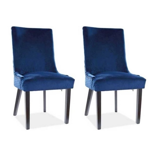 Bild von Feldmann-Wohnen Esszimmerstuhl Leon (2 St), marineblau 2er Set