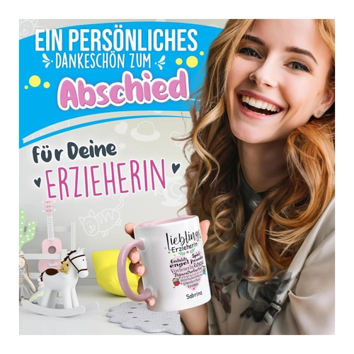 Bild von Personaliserte Tasse für die Lieblingserzieherin