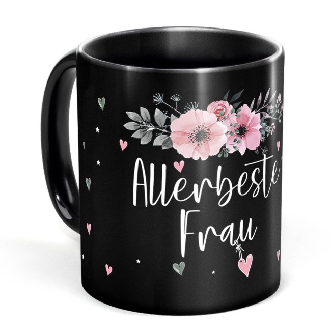 Bild von Schwarze Tasse für die allerbeste Frau