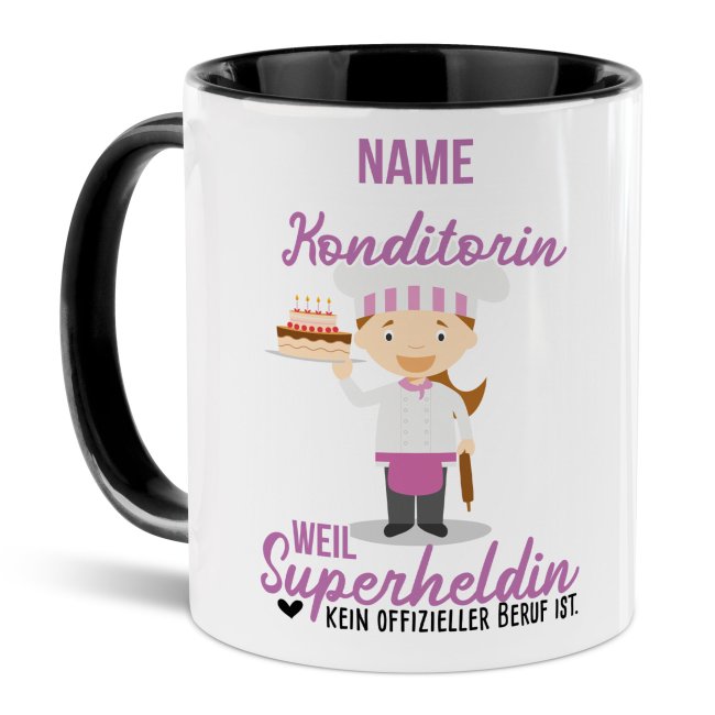 Bild von Berufe-Tasse für Frauen - Konditorin - mit Name
