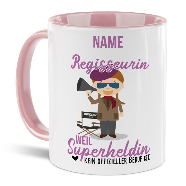 Bild von Berufe-Tasse für Frauen - Regisseurin - mit Name