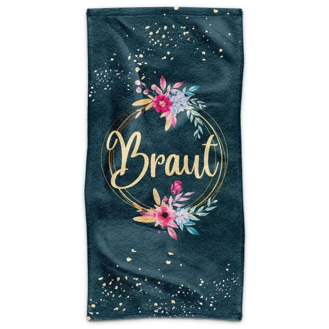 Bild von Bedrucktes Handtuch - Motiv Braut - 100 x 50 cm