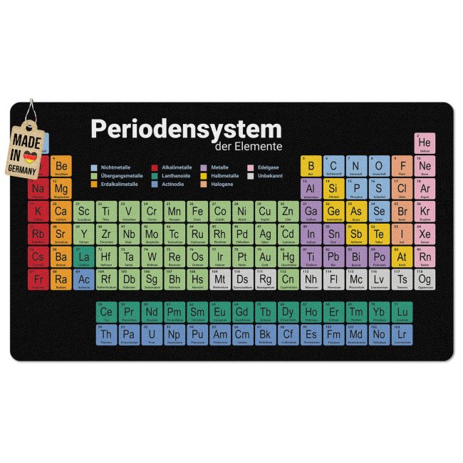 Bild von Schreibtischunterlage für Kinder - Periodensystem - 60 x 35 cm