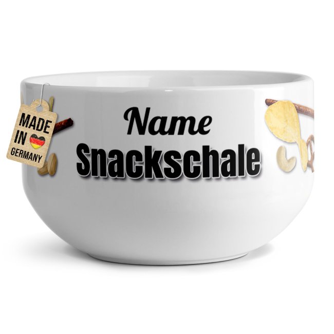 Bild von Müslischale - Snackschale salzig - mit Name - 500 ml