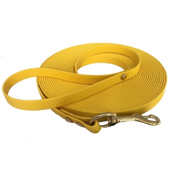 Bild von bio-leine 25-35 kg Schleppleine Biothane gelb 10 m