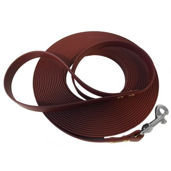 Bild von bio-leine 25-35 kg Schleppleine Biothane sattelbraun 12 m