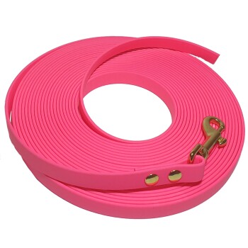 Bild von bio-leine ab 35 kg Biothane Schleppleine leuchtendes rosa 7,5 m