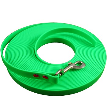 Bild von bio-leine ab 35 kg Biothane Schleppleine neon grün 12 m