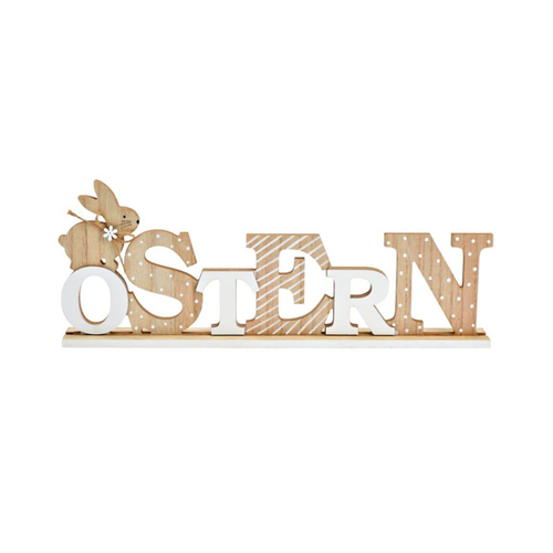 Bild von Dekorativer Schriftzug Ostern aus Holz