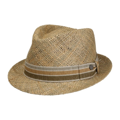 Bild von LIERYS Luco Trilby Seegrashut - Naturfarbener Hut aus Stroh - Klassischer Look - Atmungsaktiv - Herren - Frühjahr/Sommer Natur S (54-55 cm), Lierys Sonnenhut (1-St) Strohhut mit Ripsband