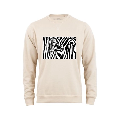 Bild von Cotton Prime® Sweatshirt Black & White Zebra Eye