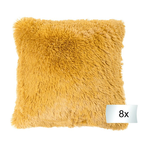 Bild von Elegantes Home4You Dekokissen 8er Set in Goldgelb und Schwarz