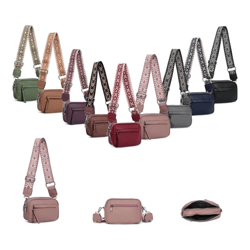 Bild von Stylische ITALYSHOP24 Schultertasche Damen Bodybag