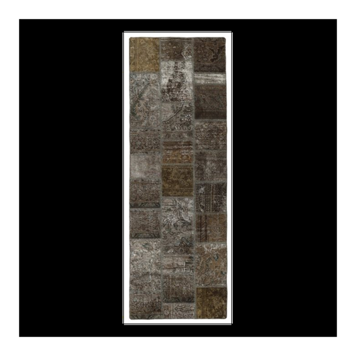 Bild von Wohnando Teppich MY-RUG Vintage Patch Work Floral & Ornamentiert 255x83cm