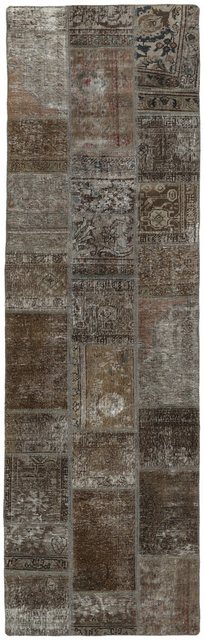 Bild von Wohnando Teppich MY-RUG Vintage Patch Work Floral & Ornamentiert 298x85cm, Läufer, Höhe: 10 mm, Handgeknüpfter Teppich,Handgesponnene Wolle, mit Naturfarben gegärbt