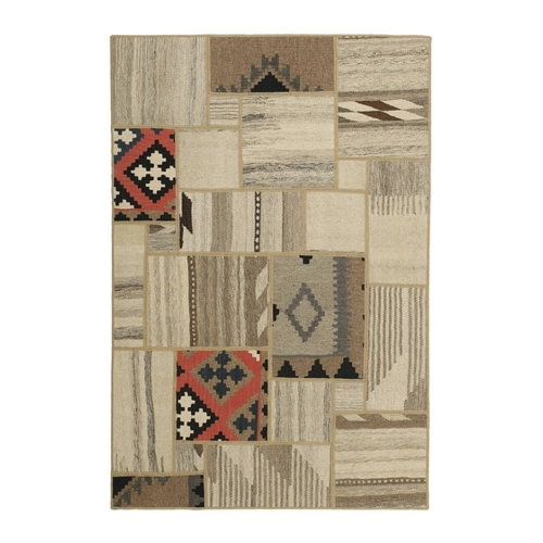 Bild von Wohnando Teppich MY-RUG Perserteppich Patchwork Geometrische Muster