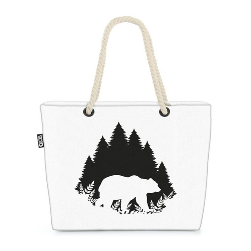 Bild von VOID Strandtasche mit Bär Grafik – Ideal für den Sommer